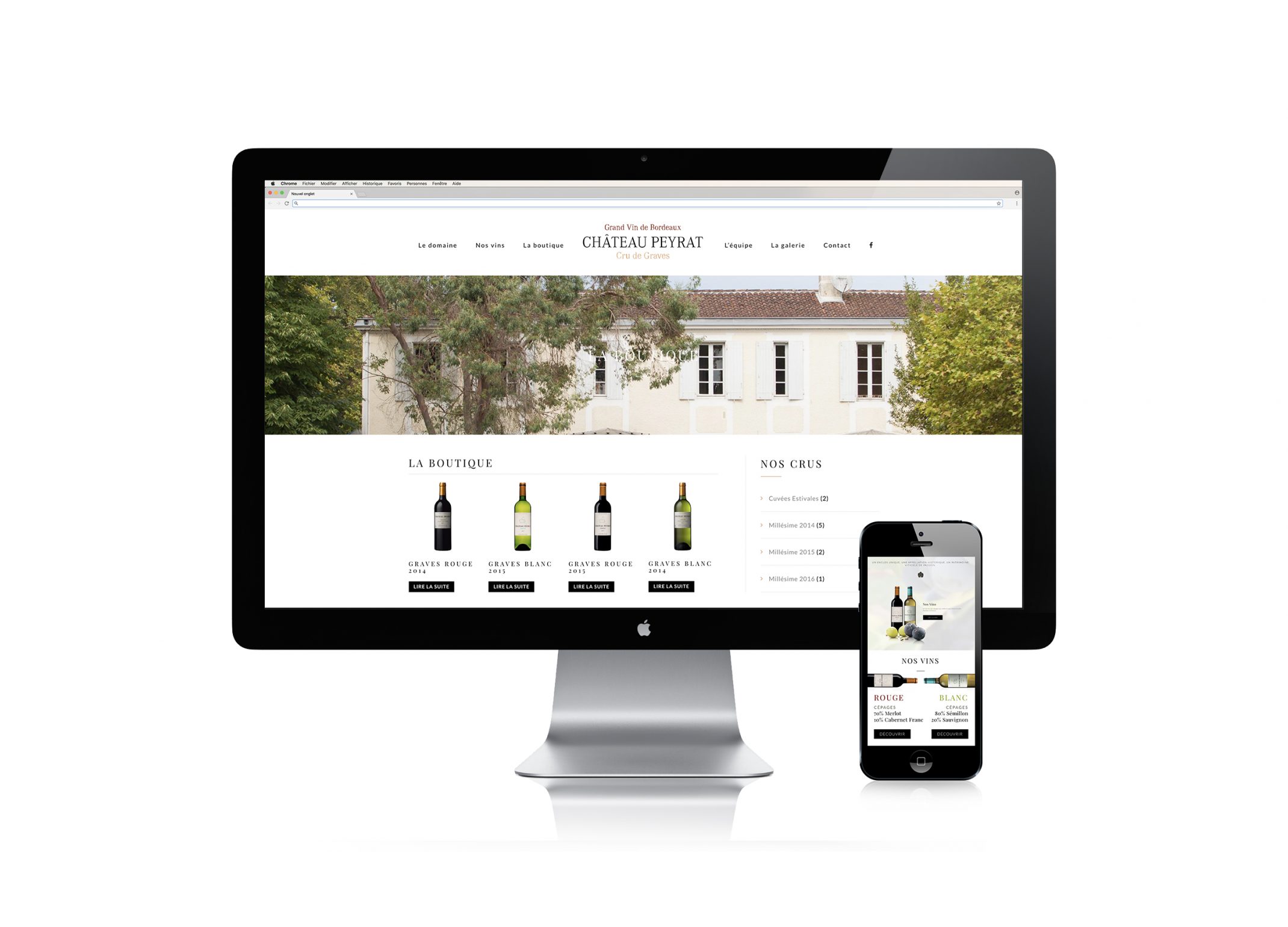 Chateau Peyrat Site web