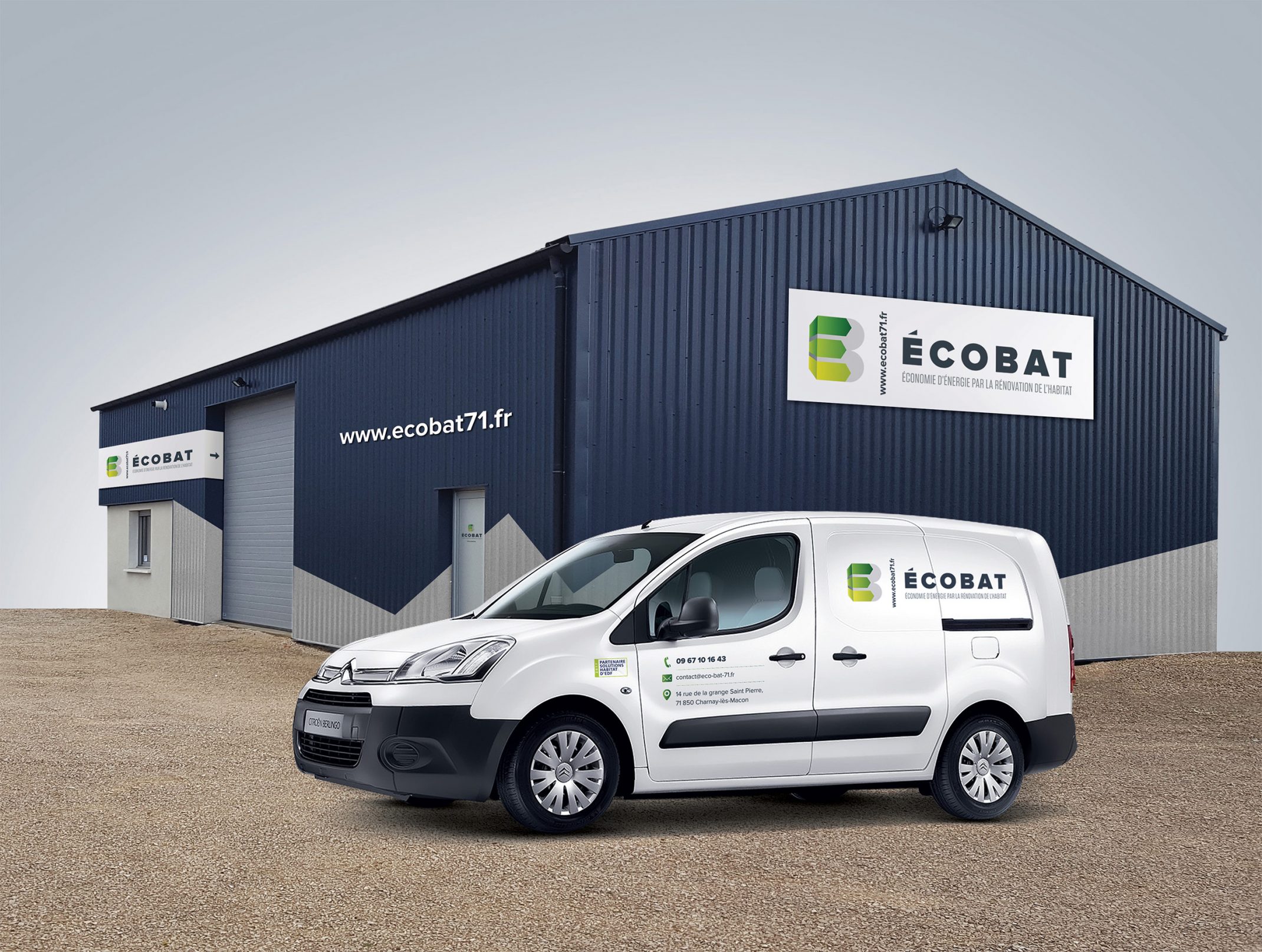 EcoBat Renovation Habitat Habillage Vehicule Devanture