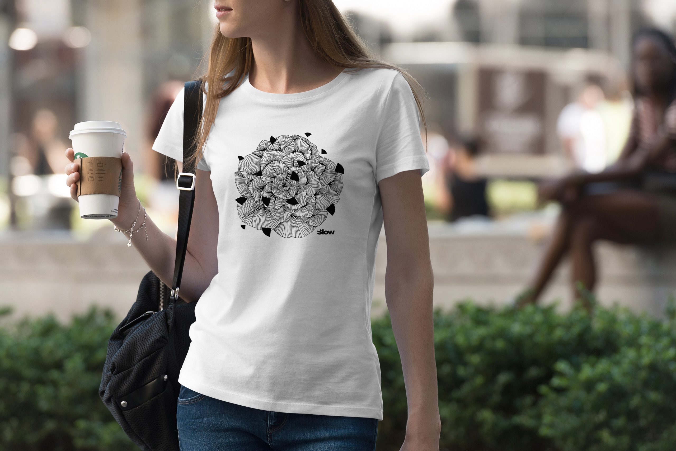 Slow Tshirt Rose Textile